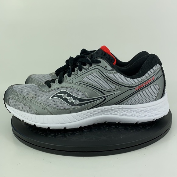Saucony Cohesion 12 Silver/Black Running Shoes S20471-3 Men's Size 8.5 - Picture 9 of 13